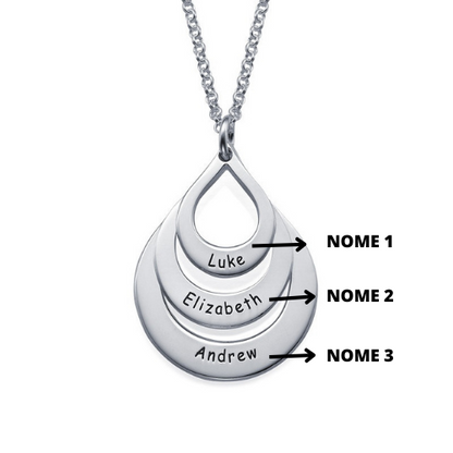 Colar Elos Personalizados - Presente Especial para as Mães